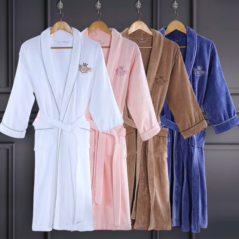 Waffle bathrobe style